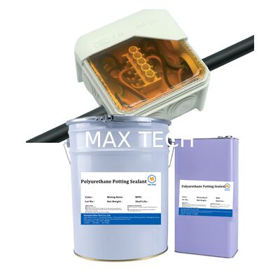 High Thermal Conductivity White PU Potting Adhesive for PCB/LED - Waterproof, Shockproof, Fast Curing Sealant