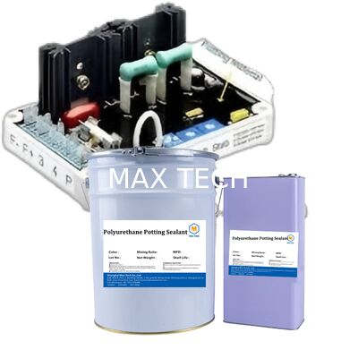 High Thermal Conductivity White PU Potting Adhesive for PCB/LED - Waterproof, Shockproof, Fast Curing Sealant