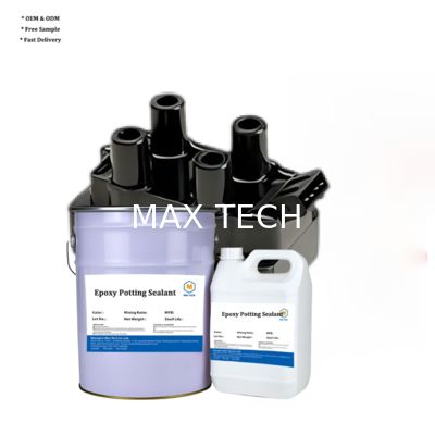 Adhesivo de encapsulado de resina epoxi negra de alta dureza de dos componentes para dispositivos electrónicos y componentes electrónicos. Encapsulado de resina epoxi.