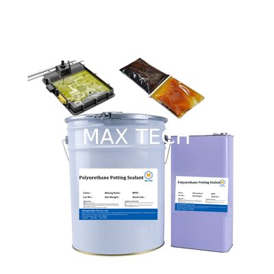 High Thermal Conductivity White PU Potting Adhesive for PCB/LED - Waterproof, Shockproof, Fast Curing Sealant