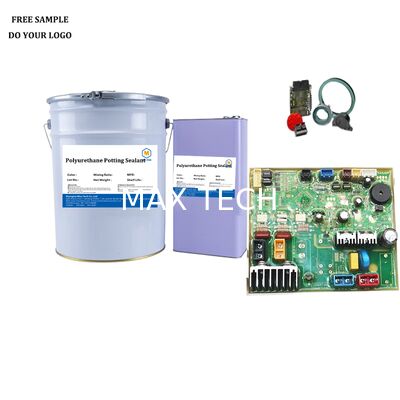 Resina de poliuretano transparente de dos componentes, impermeable, dieléctrica, aislante, IP68, para encapsulado de PCB de electrónica y LED